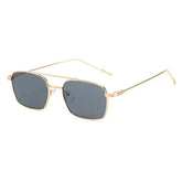 Retro Square Metal Sunglasses – Unisex Vintage Fashion Shades - Himpall
